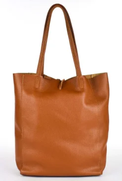 Borsa shopper in pelle 20056 Cuoio