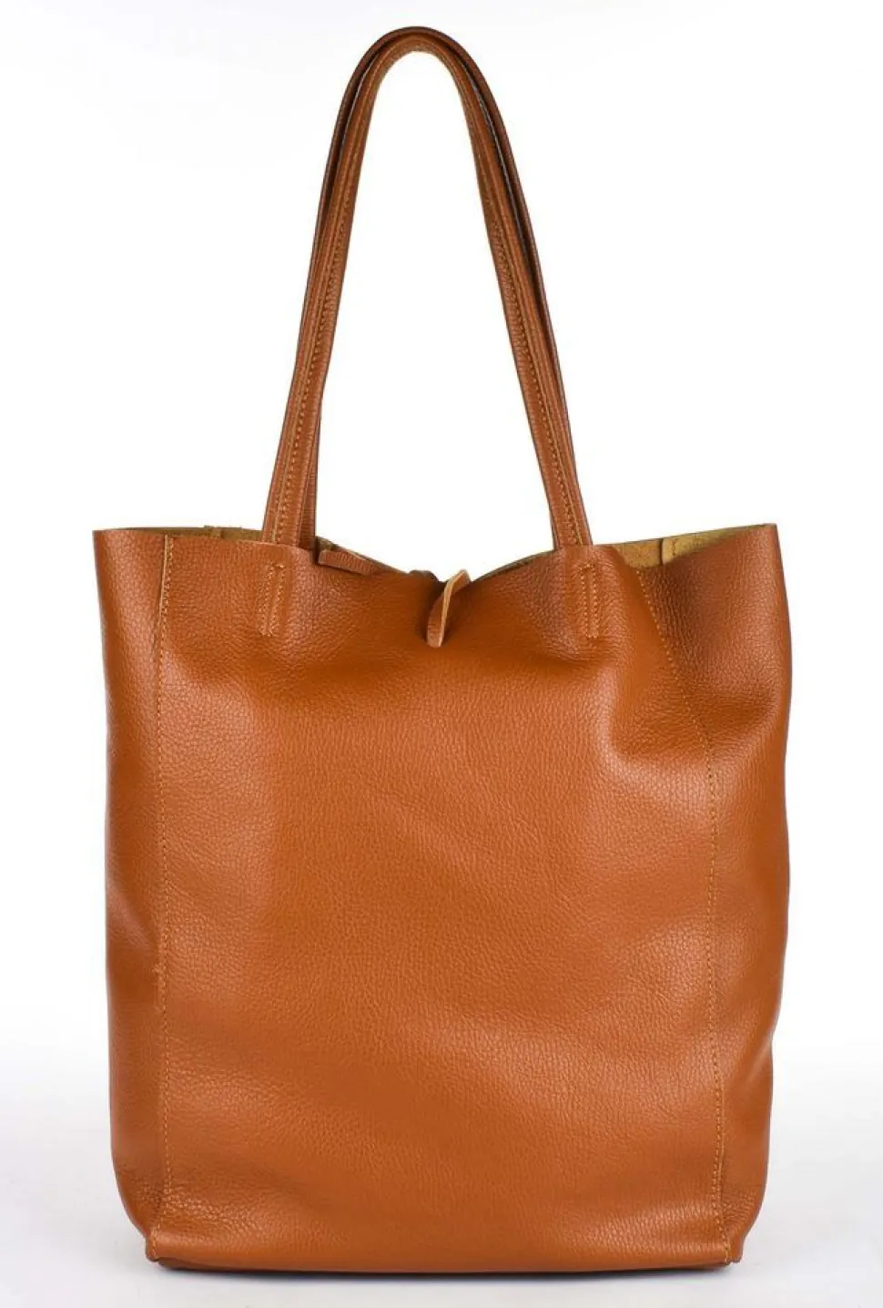 Borsa shopper in pelle 20056 Cuoio