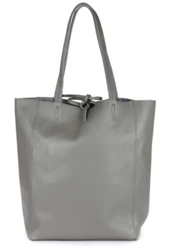 Borsa shopper in pelle 20056 Grigio