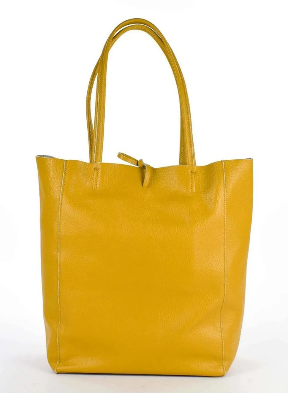 Borsa shopper in pelle 20056 Ocra