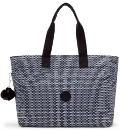 Borsa shopper Kipling Colissa Signature Print
