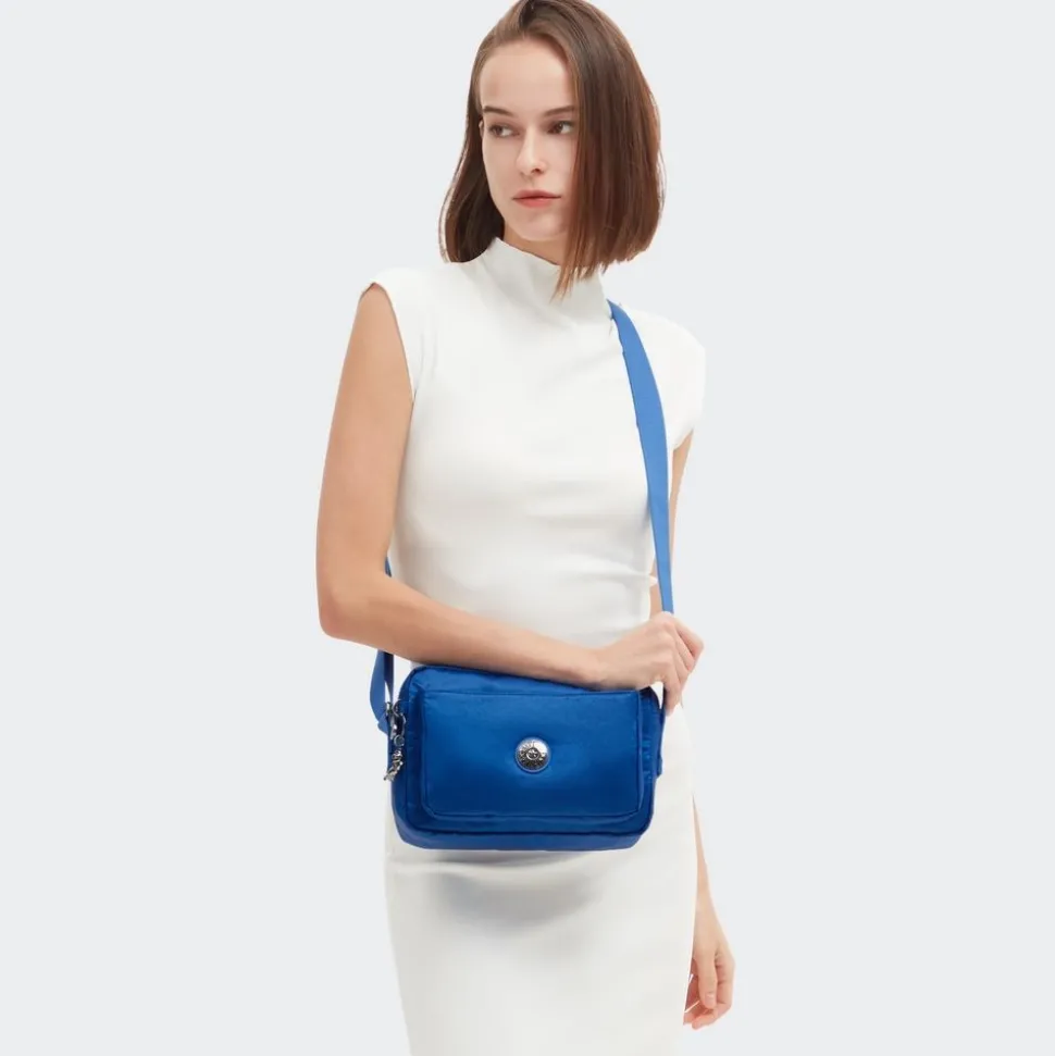 Borsa tracolla Kipling Abanu M Satin Blue