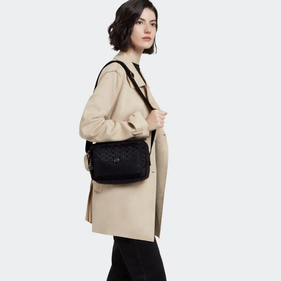 Borsa tracolla Kipling Abanu M Signature Blk Q