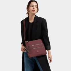 Borsa tracolla Kipling Alvar Mahogany