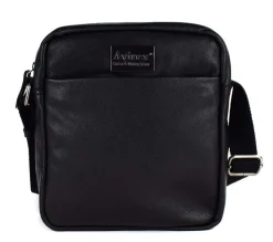 Borsa tracolla uomo in pelle Avirex Mayday MDY06 Black