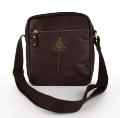 Borsa tracolla uomo in pelle Avirex Mayday MDY06 Brown