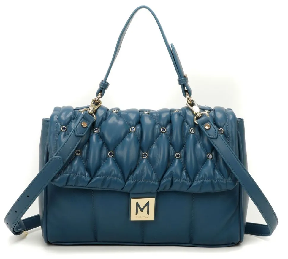 Borsa trapuntata con strass Mimì-Muà Ottanio