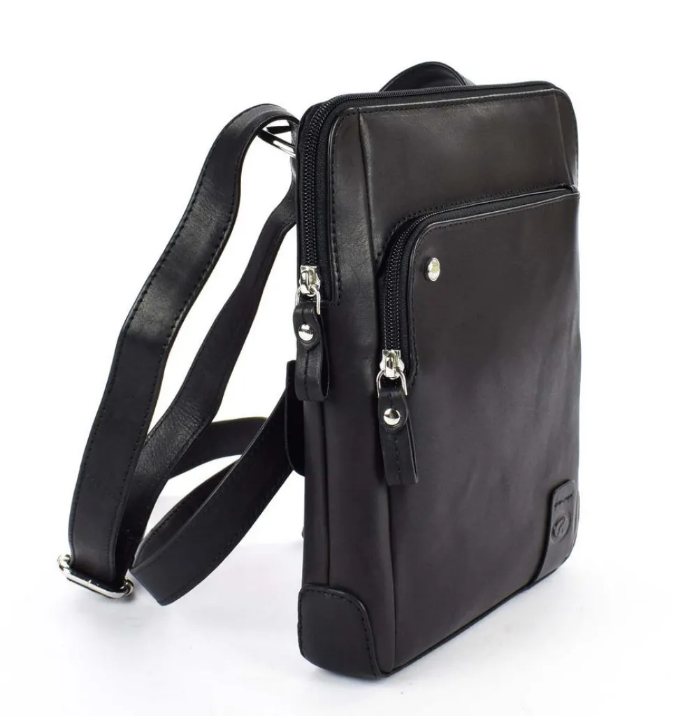 Borsa uomo Acciaio 8353 Nera