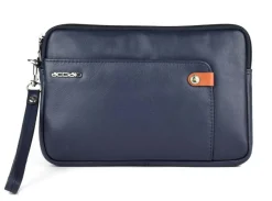 Borsa uomo a mano Acciaio 8481 Blu