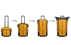Borsone con ruote pieghevole Samsonite Ecodiver 4 in 1 Giallo