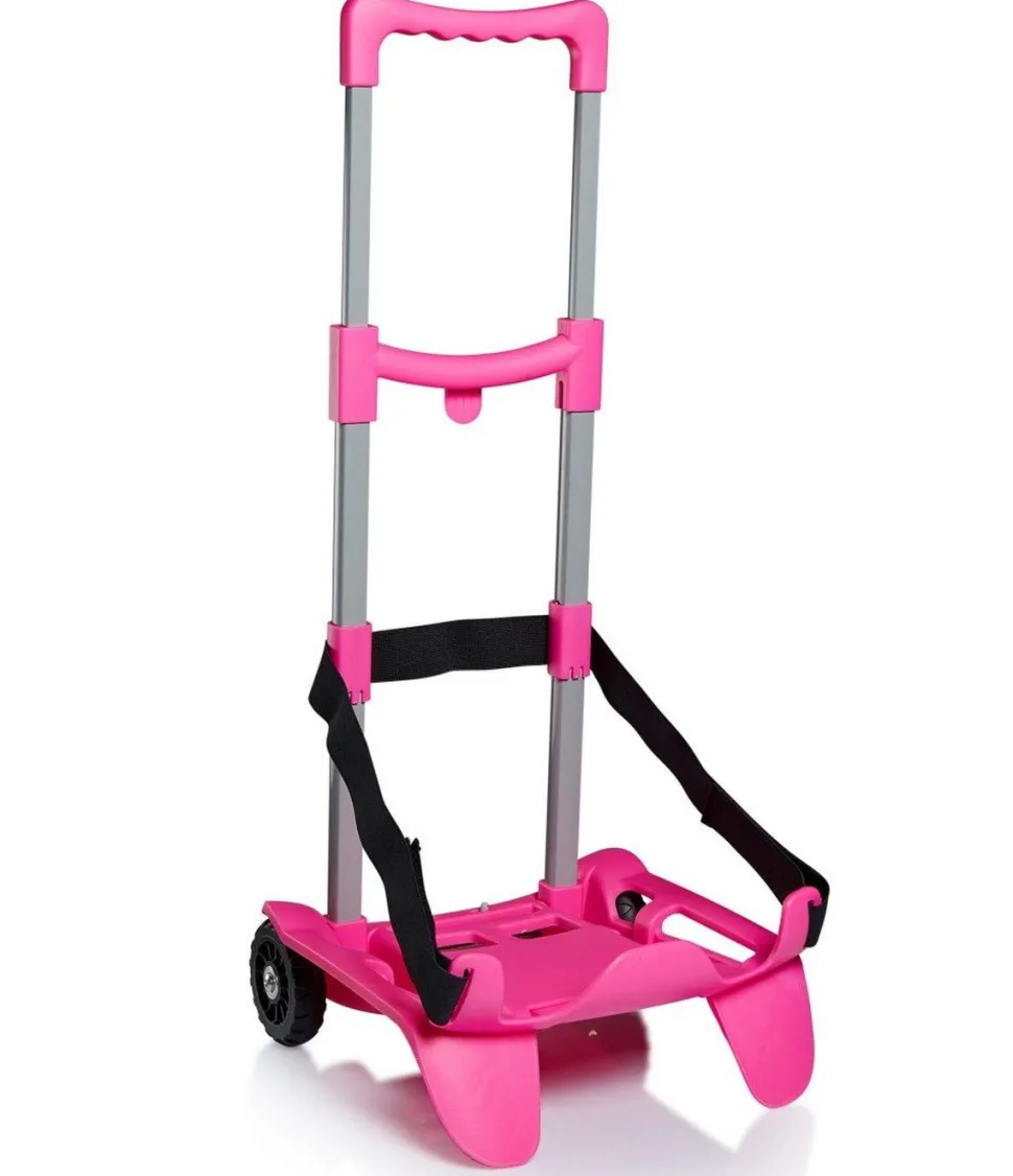 Carrello Trolley per zaino scuola Seven BE BOX Rosa