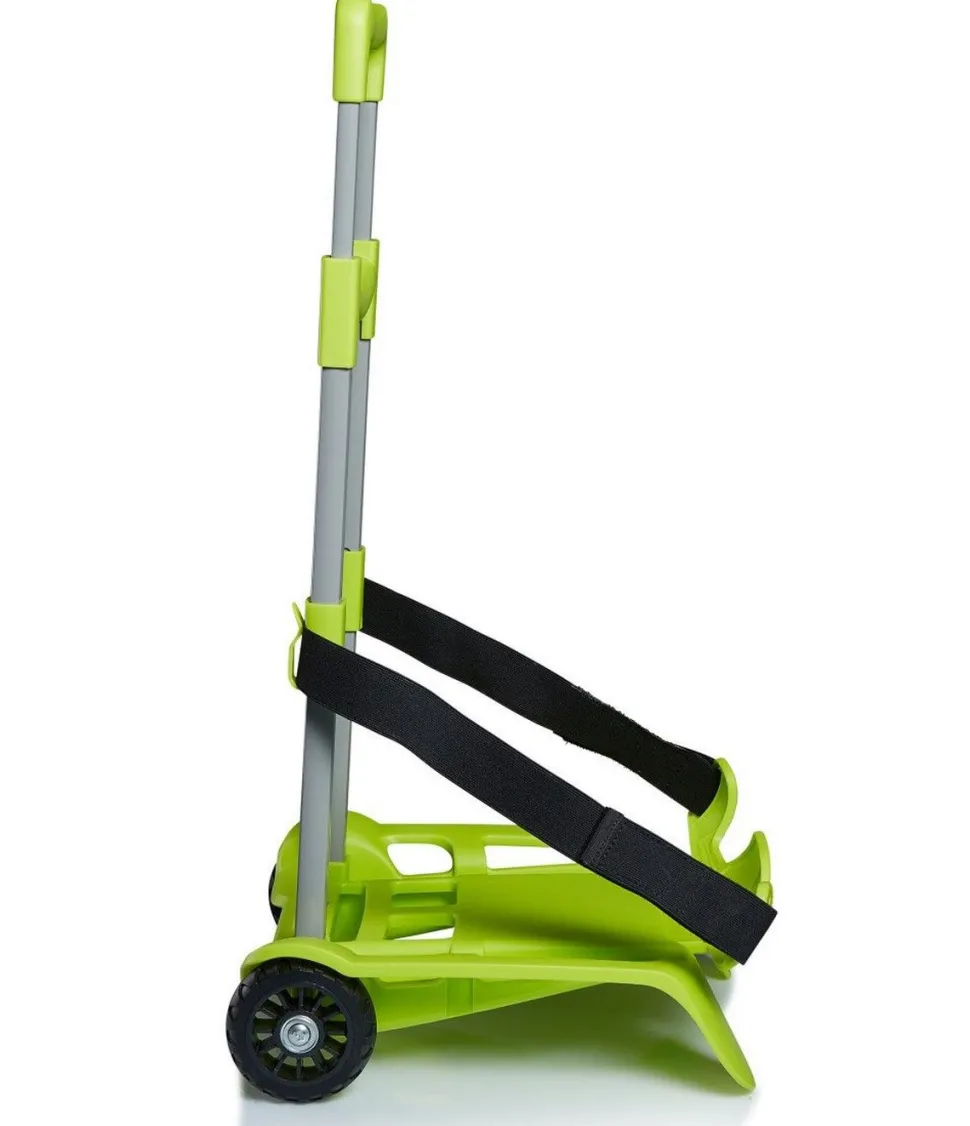 Carrello Trolley per zaino scuola Seven BE BOX Verde