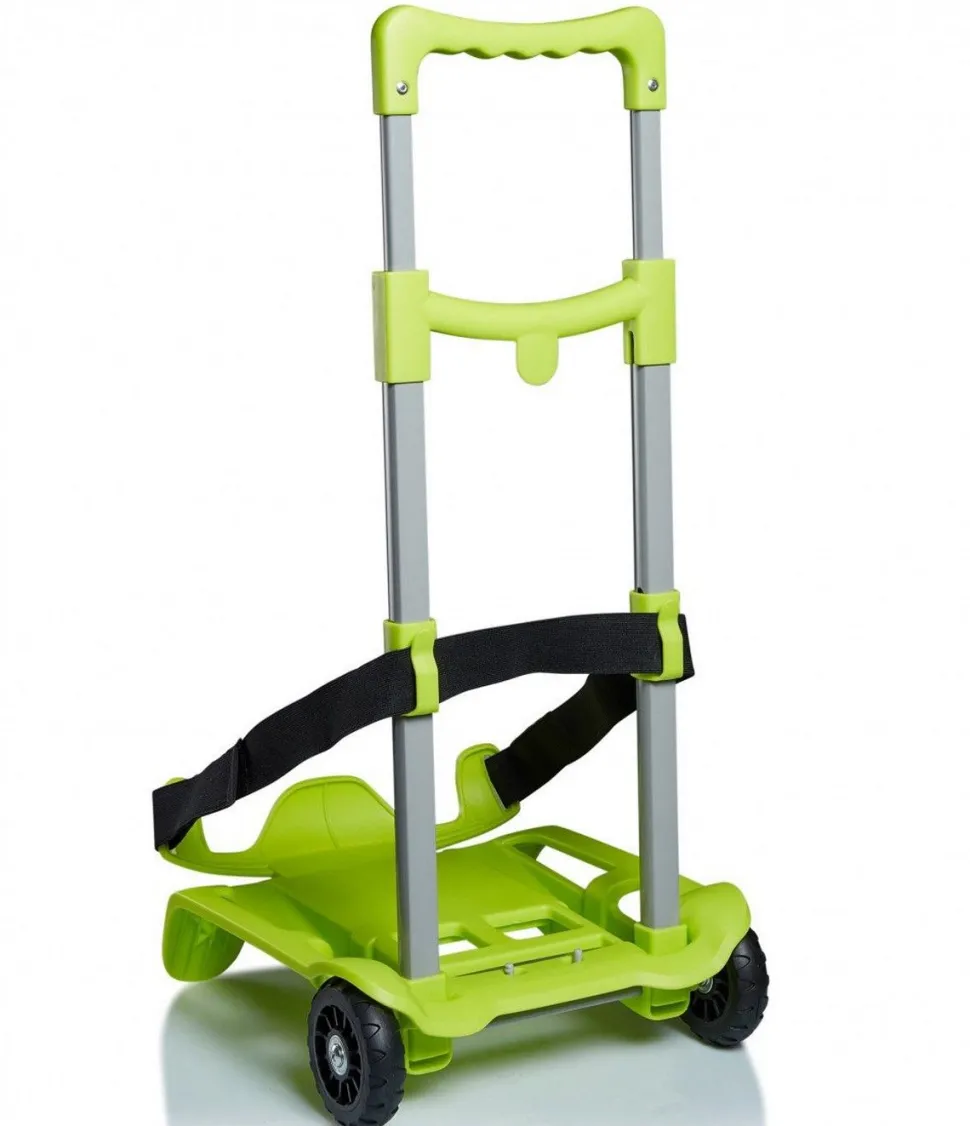 Carrello Trolley per zaino scuola Seven BE BOX Verde