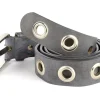 Cintura con borchie in pelle SIMPLYUP 1019 Grigia
