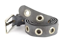 Cintura con borchie in pelle SIMPLYUP 1019 Grigia