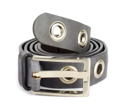 Cintura con borchie in pelle SIMPLYUP 1019 Grigia