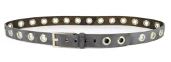 Cintura con borchie in pelle SIMPLYUP 1019 Grigia