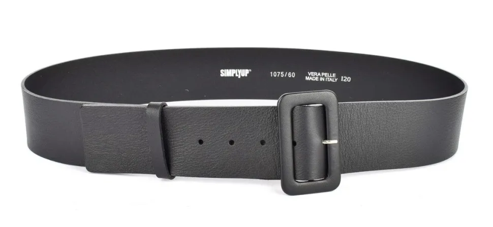 Cintura donna alta in pelle SIMPLYUP 1075 Nera