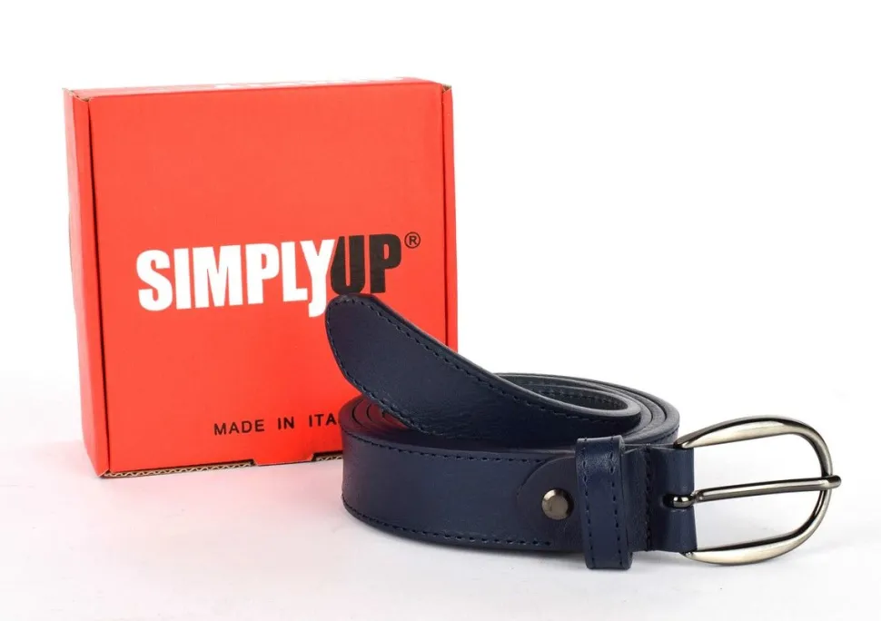 Cintura donna in pelle SIMPLYUP 1004 Blu