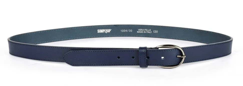 Cintura donna in pelle SIMPLYUP 1004 Blu