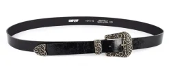 Cintura donna in pelle SIMPLYUP 1077 Nera