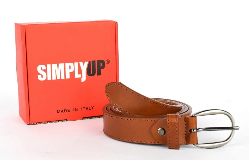 Cintura donna in pelle SIMPLYUP 1004 Cuoio