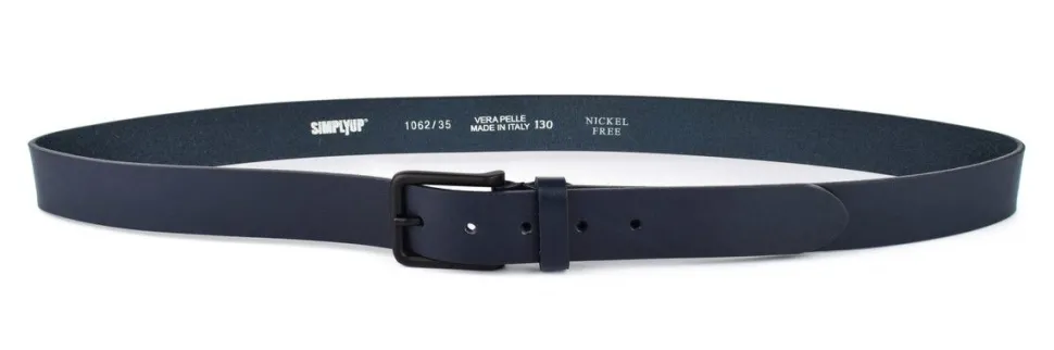 Cintura in pelle Nickel Free SIMPLYUP 1062 Blu