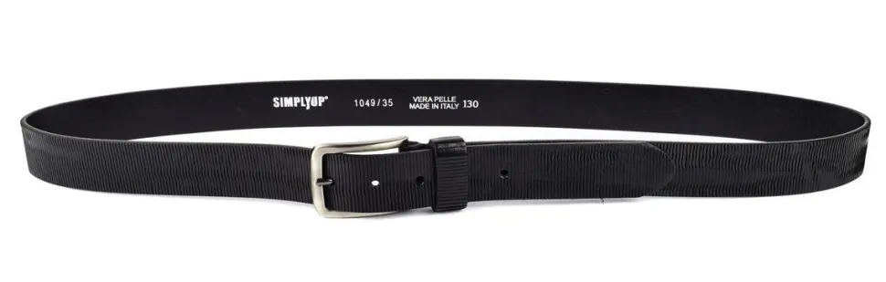 Cintura in pelle SimplyUp 1049 Nera