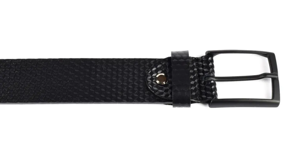 Cintura in pelle SIMPLYUP 1064 Nera Carbonio