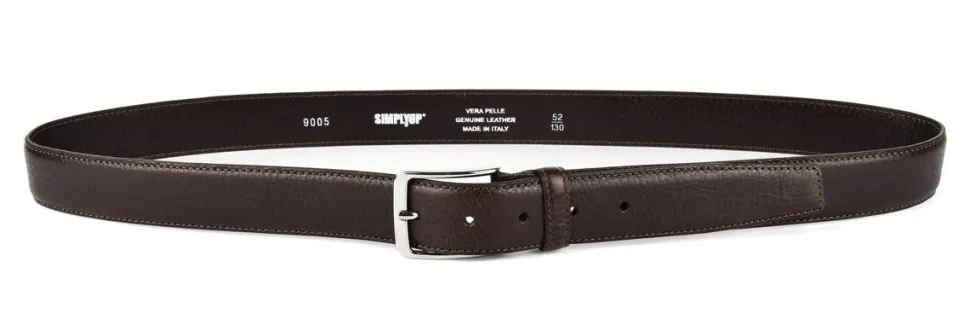 Cintura uomo in pelle SIMPLYUP 9005 Testa Moro