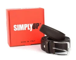 Cintura uomo in pelle SIMPLYUP 9005 Testa Moro