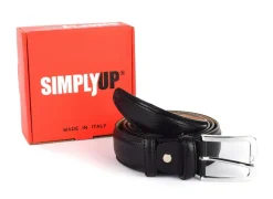 Cintura uomo in pelle SIMPLYUP 8005 Nera