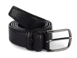 Cintura uomo in pelle tubolare SIMPLYUP 8043 Nera