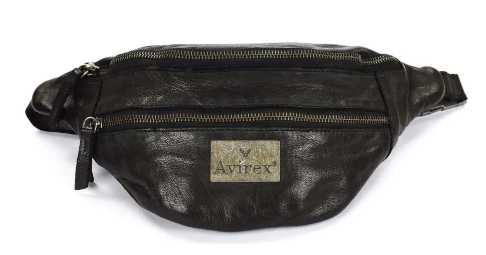 Marsupio in pelle Avirex Mayday MDY07 black