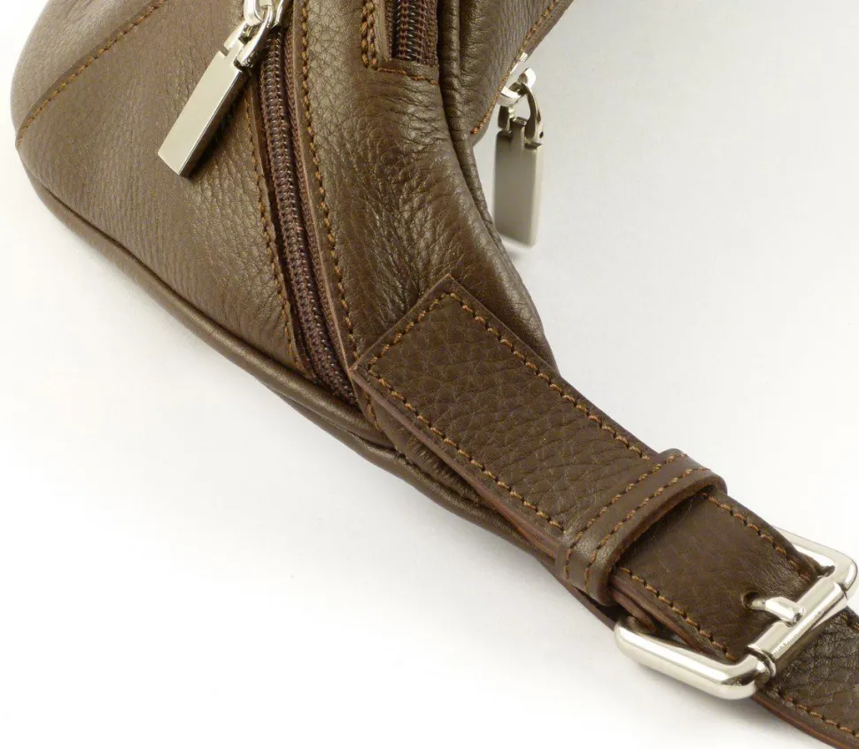 Marsupio in pelle Emporio Cattani marrone Made in Italy