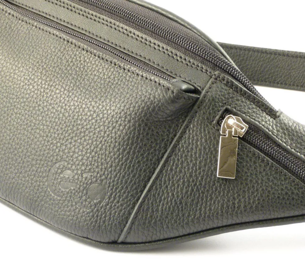 Marsupio in pelle Emporio Cattani nero Made in Italy