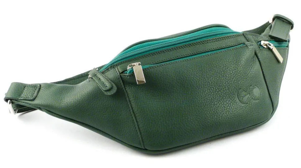 Marsupio in pelle Emporio Cattani Verde Made in Italy