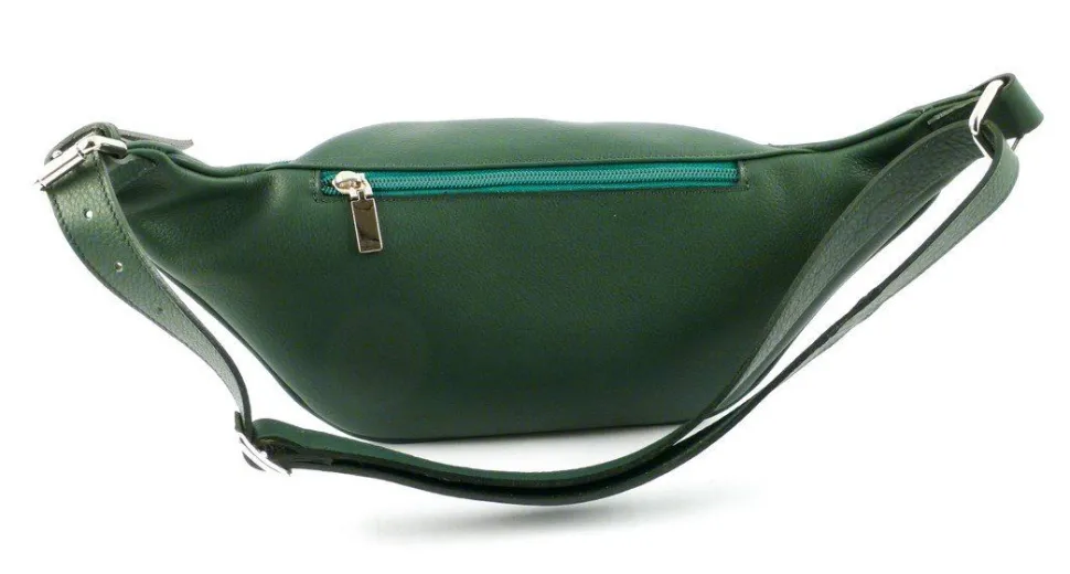 Marsupio in pelle Emporio Cattani Verde Made in Italy