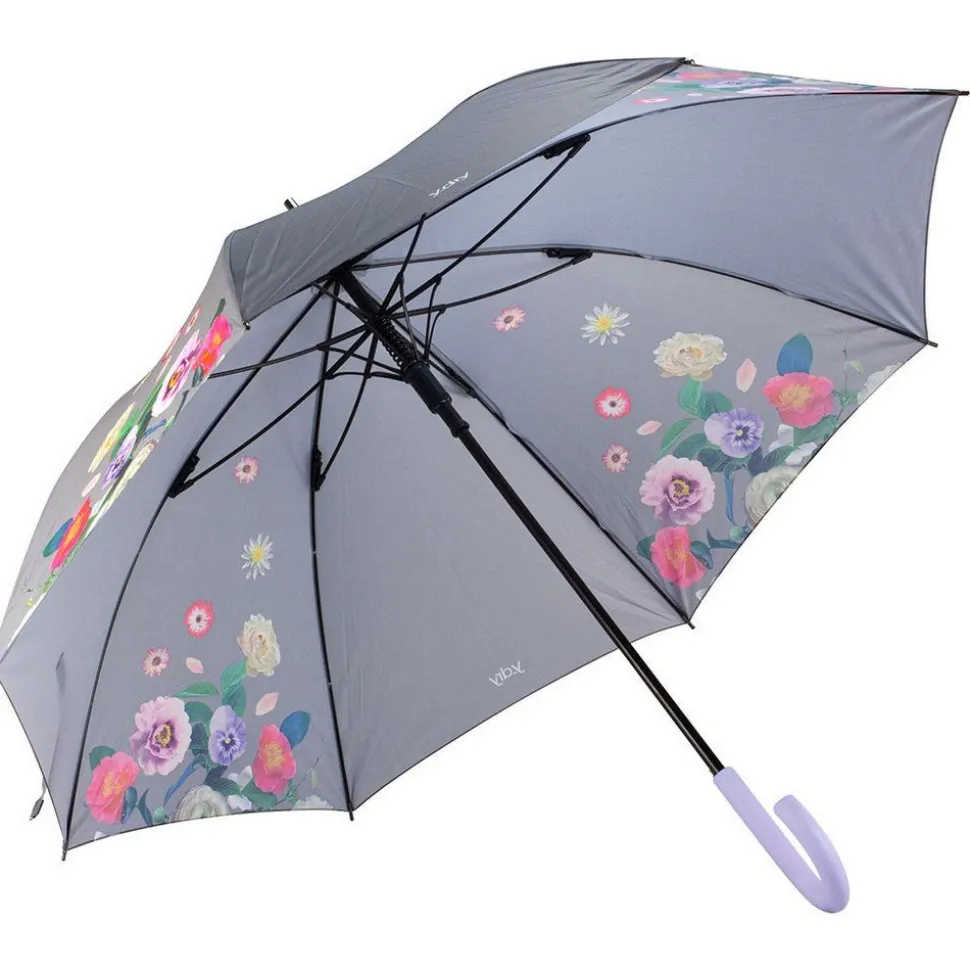 Ombrello automatico Ydry Bouquet Grigio
