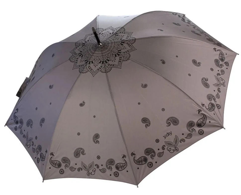 Ombrello automatico Ydry Mandala Taupe