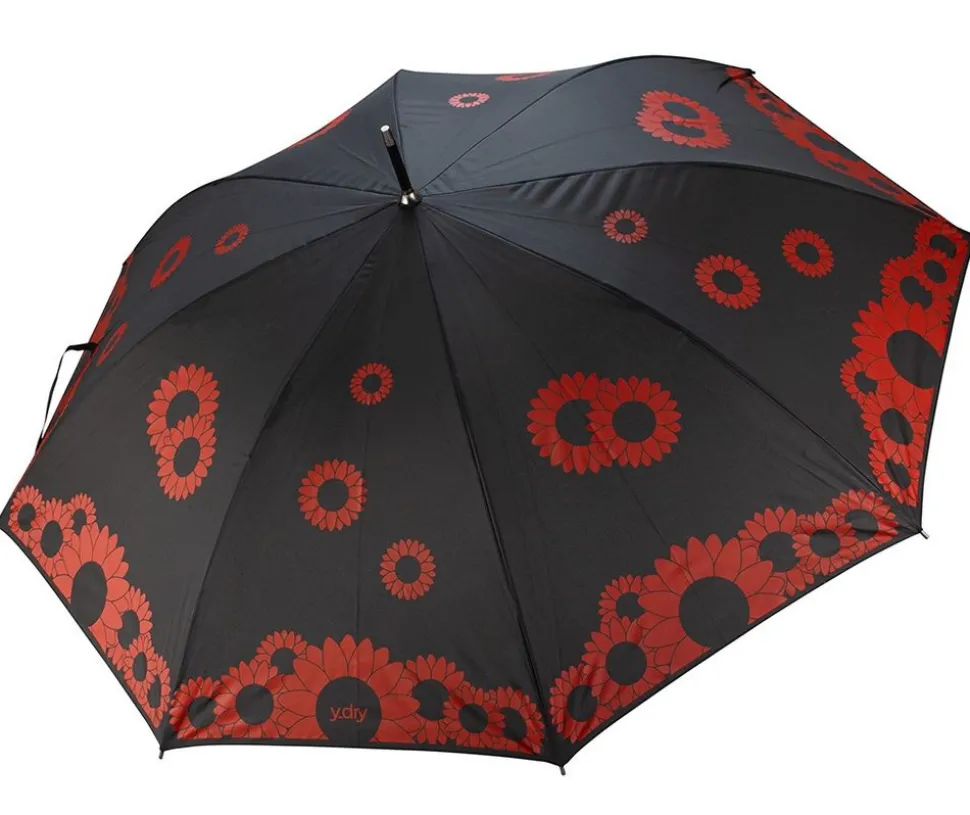 Ombrello automatico Ydry Sunflowers Rosso