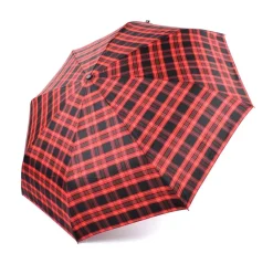 Ombrello Maxi pieghevole automatico apri/chiudi SIMPLYUP 5311 Scozzese Rosso