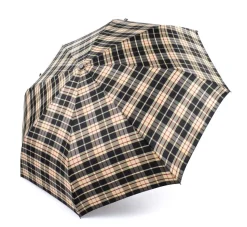 Ombrello Maxi pieghevole automatico apri/chiudi SIMPLYUP 5311 Scozzese Beige