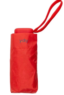 Ombrello mini piatto manuale Ydry Gea Rosso