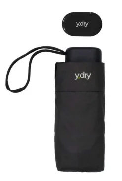 Ombrello mini piatto manuale Ydry Gea Nero