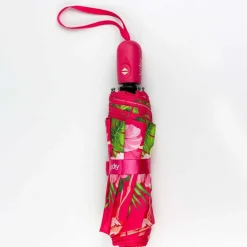 Ombrello pieghevole automaticoY-dry Flamingo Rosa
