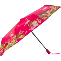 Ombrello pieghevole automaticoY-dry Flamingo Rosa