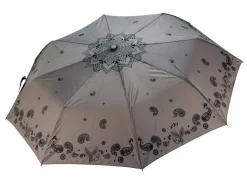 Ombrello pieghevole automatico Ydry Mandala Taupe