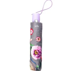 Ombrello pieghevole automatico Ydry Bouquet Grigio