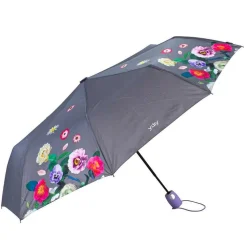 Ombrello pieghevole automatico Ydry Bouquet Grigio